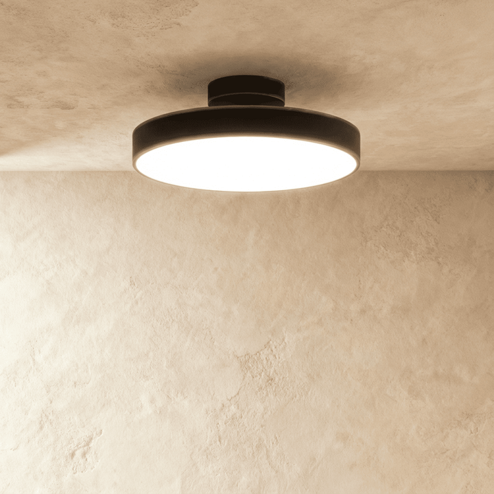 Semi-Flush LED Ceiling Light | Copper or Black, 15-30 cm