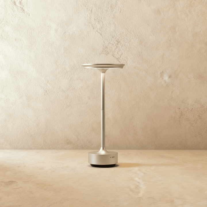 Rechargeable Metal Table Lamp | Cordless, Black, Gold or Silver