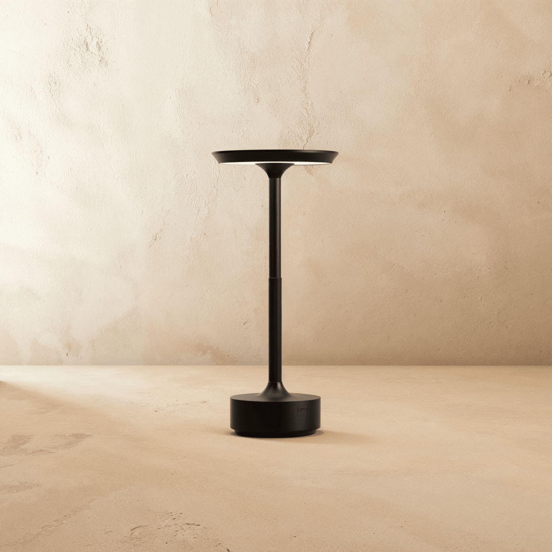 Rechargeable Metal Table Lamp | Cordless, Black, Gold or Silver