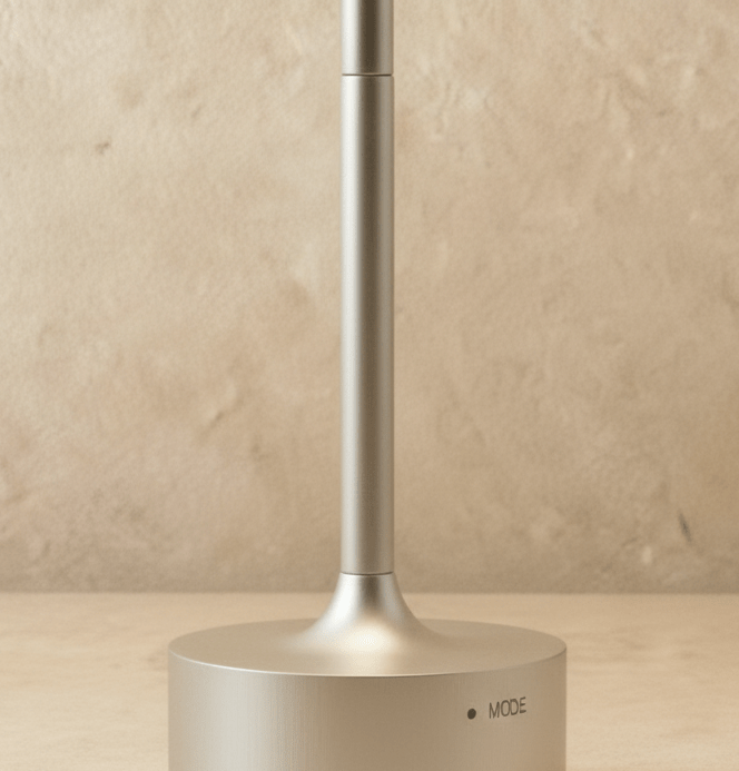 Rechargeable Metal Table Lamp | Cordless, Black, Gold or Silver