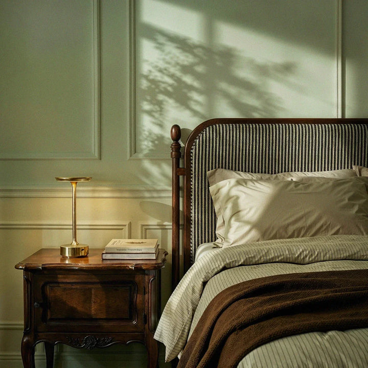 Rechargeable Metal Table Lamp | Cordless, Black, Gold or Silver