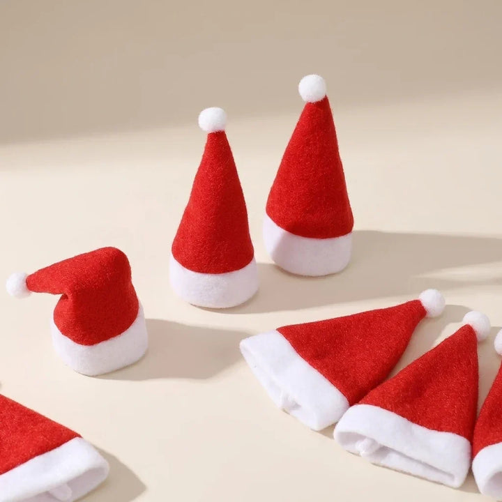 Felt Santa hat cutlery holders