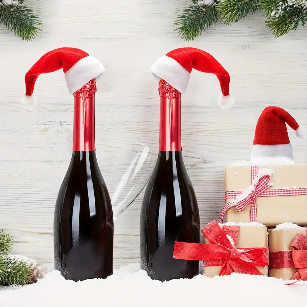 Felt Santa hat cutlery holders