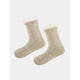 Sherpa-lined cable knit slipper socks