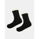 Sherpa-lined cable knit slipper socks