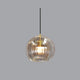 Althio Pendant Light Glass Globe Clear Amber