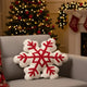 Snowflake sherpa cushion
