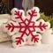 Snowflake sherpa cushion