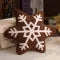 Snowflake sherpa cushion