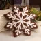 Snowflake sherpa cushion