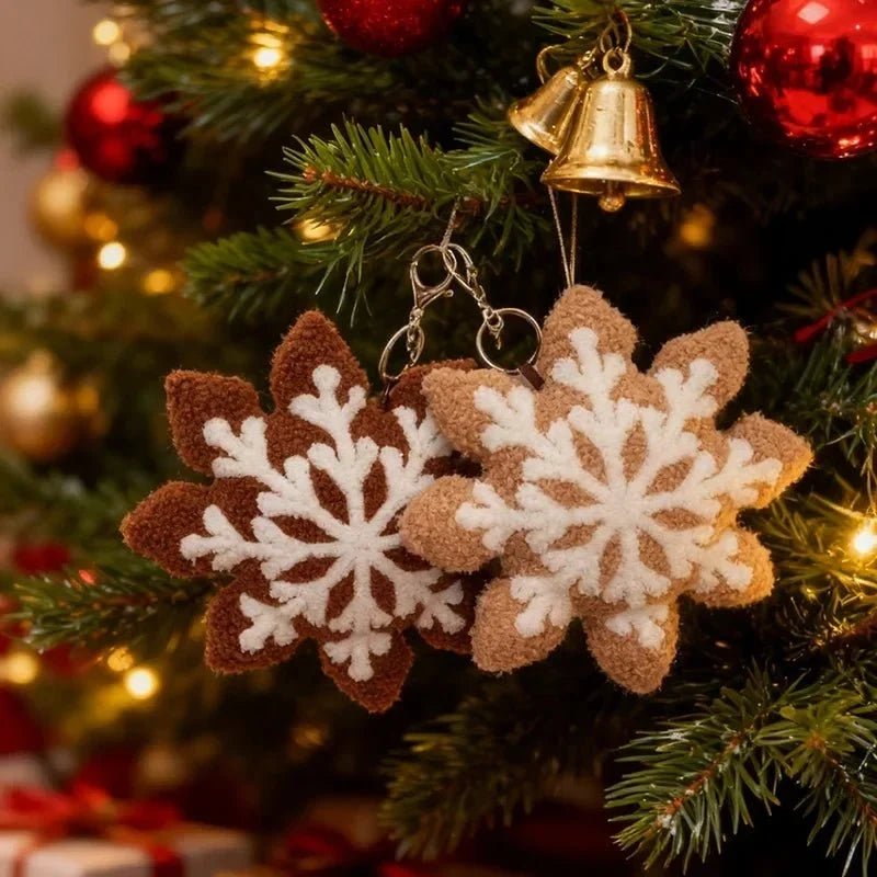 Snowflake sherpa cushion