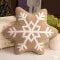 Snowflake sherpa cushion