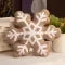Snowflake sherpa cushion