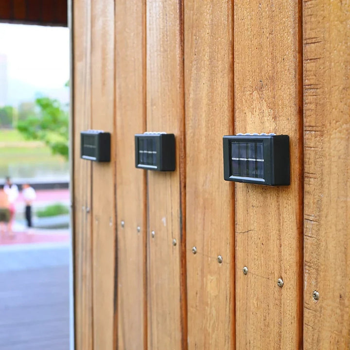 Solar Motion Sensor Wall Lights | V-Beam, Set of 4 or 8