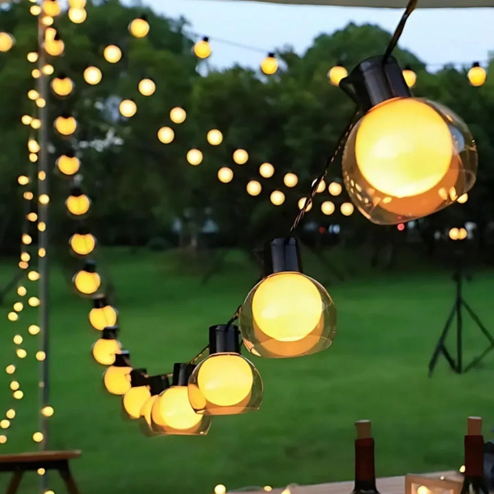 Solar Powered Festoon String Lights