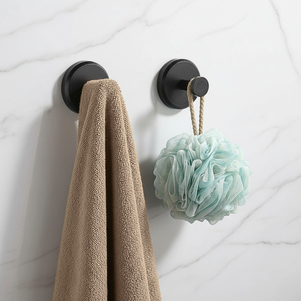 Suction Towel Hooks | Set of 4, No Drilling