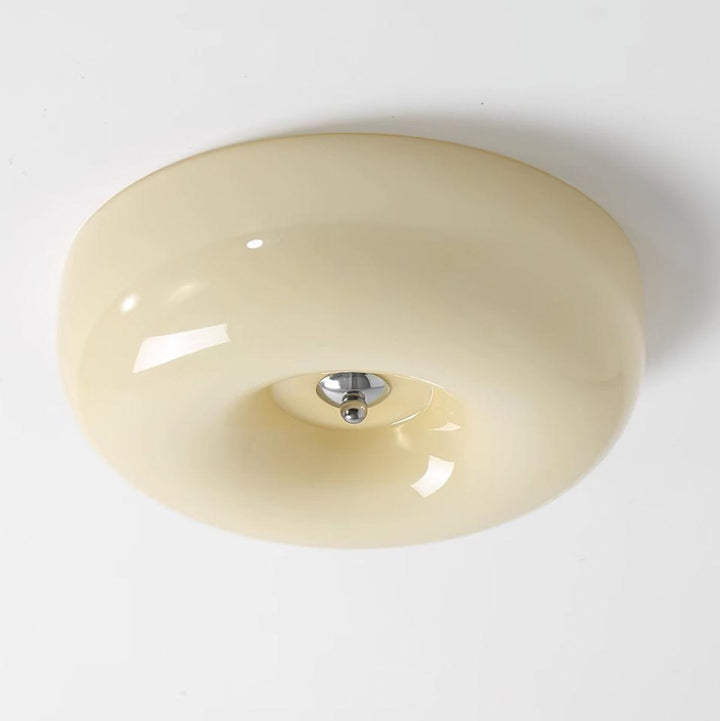Swirl glass flush ceiling light