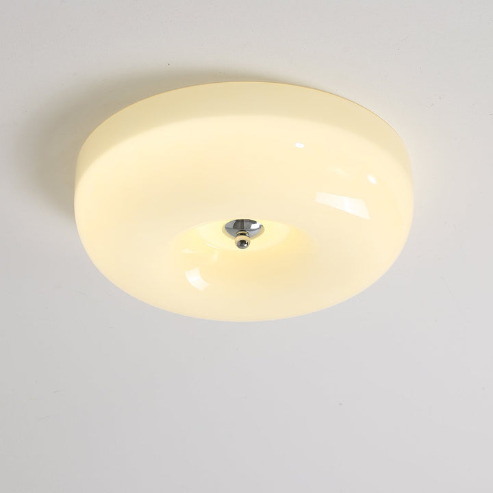 Swirl glass flush ceiling light