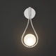 Teardrop Wall Light with Opal Globe | Black, Gold or Silver