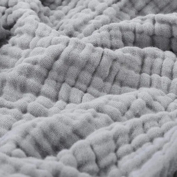 Cotton Muslin Throw | Crinkle Gauze, Six Colours
