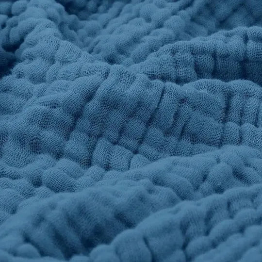 Cotton Muslin Throw | Crinkle Gauze, Six Colours