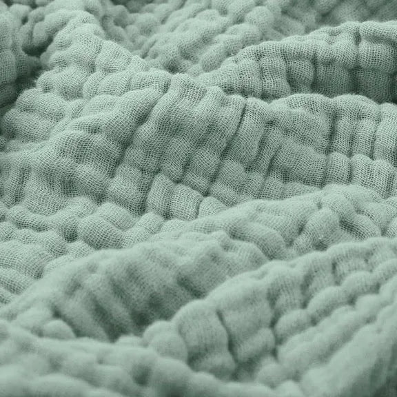 Cotton Muslin Throw | Crinkle Gauze, Six Colours