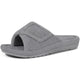 Terry open-toe slippers with adjustable strap