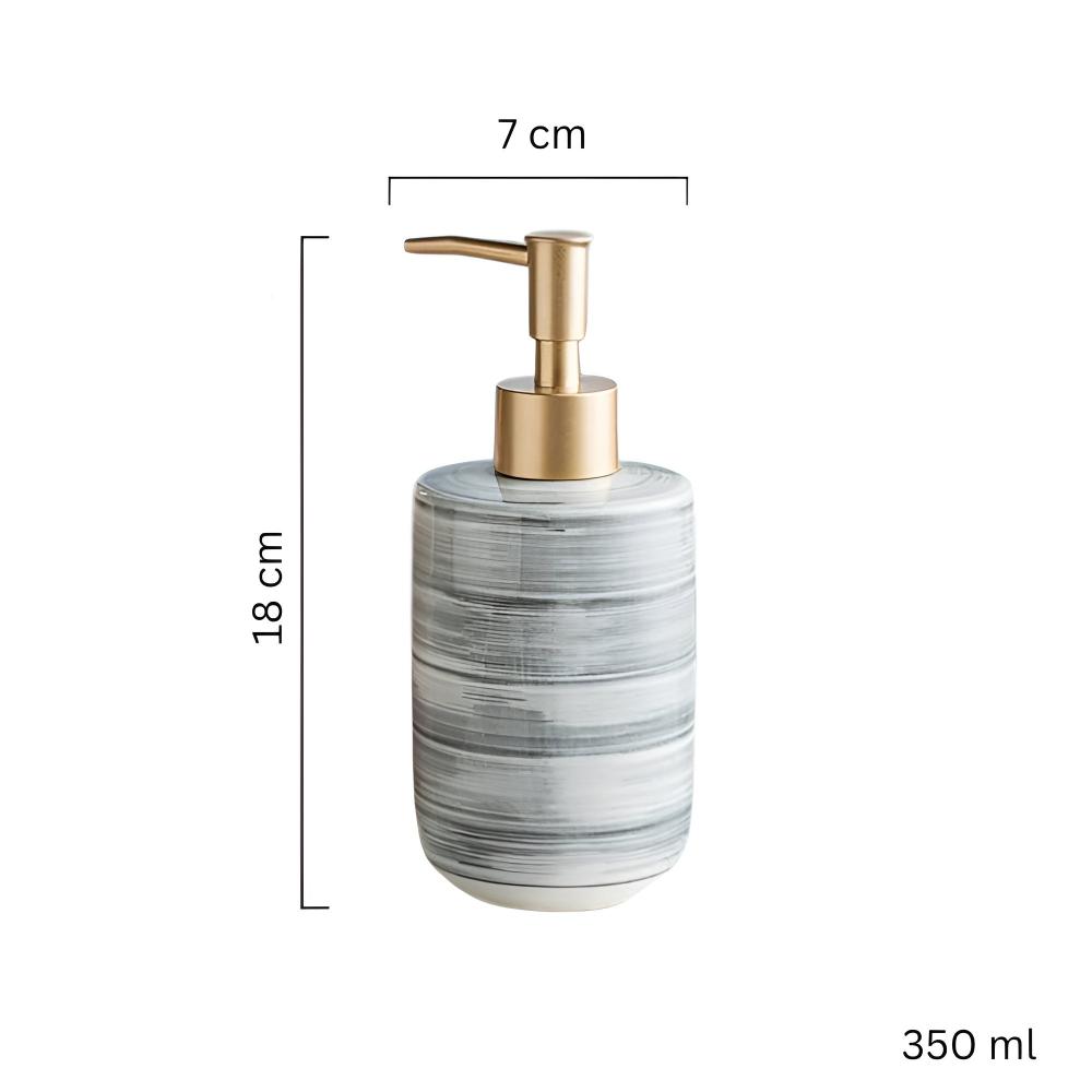 Textured Ceramic Soap Dispenser