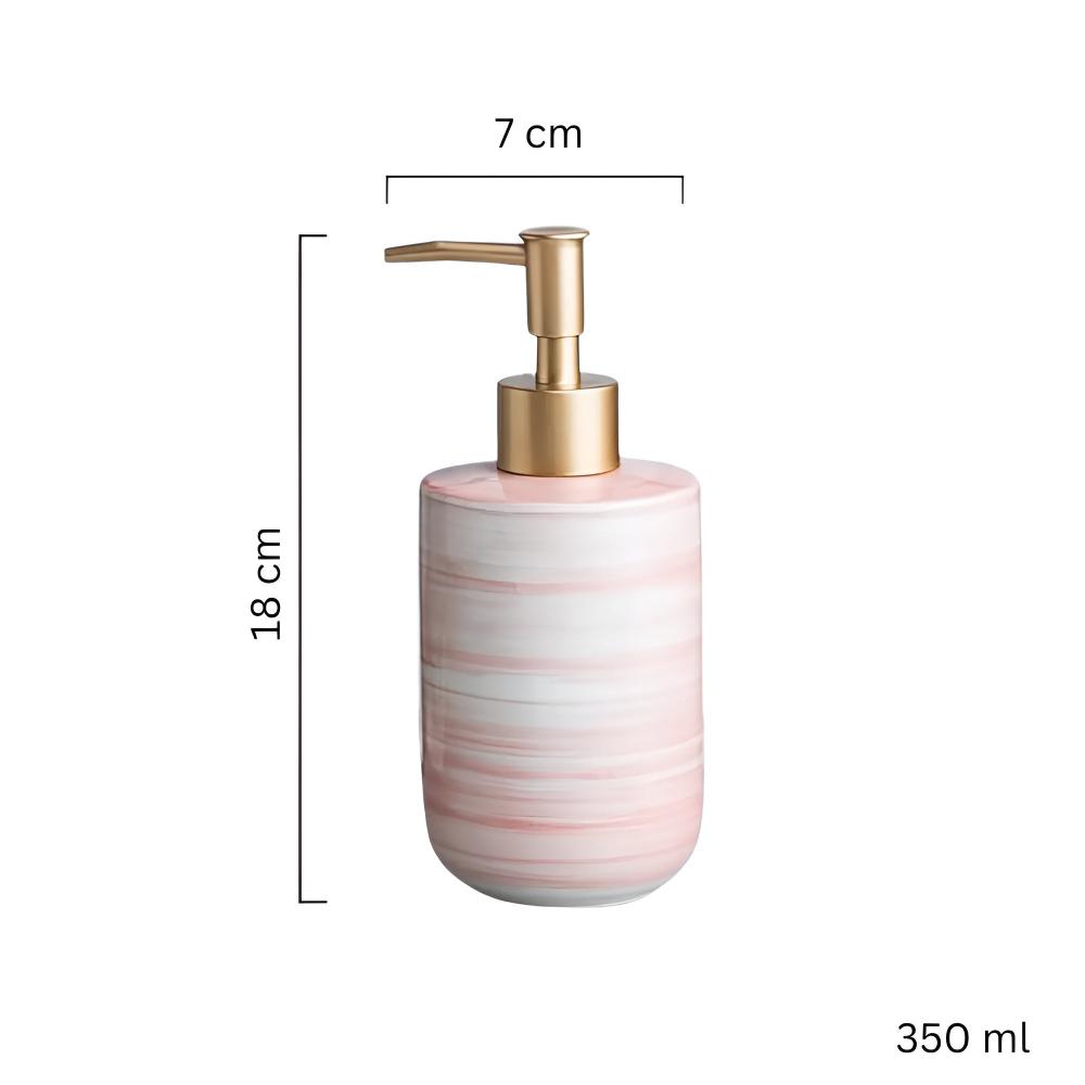 Textured Ceramic Soap Dispenser