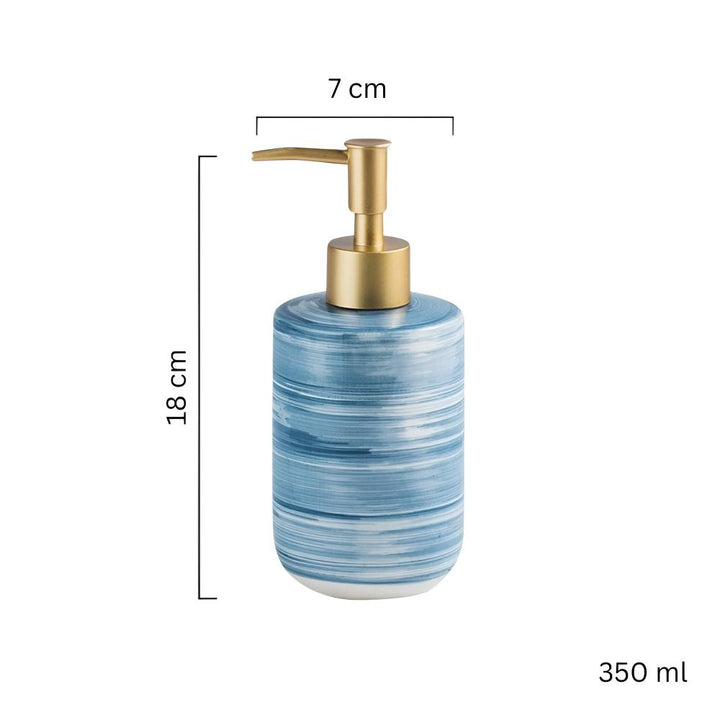 Textured Ceramic Soap Dispenser