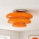 Tiered Amber Glass Ceiling Light