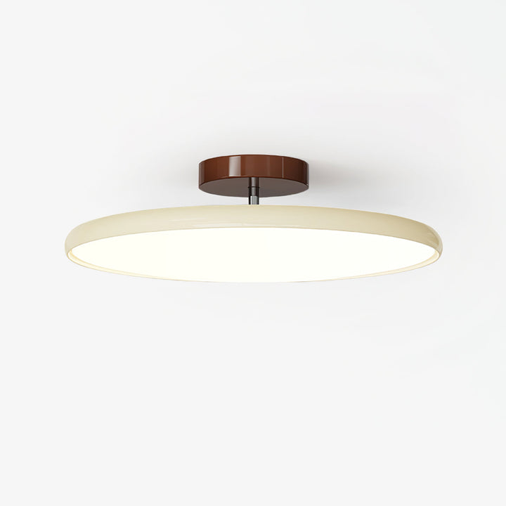 Tilting disc LED ceiling light