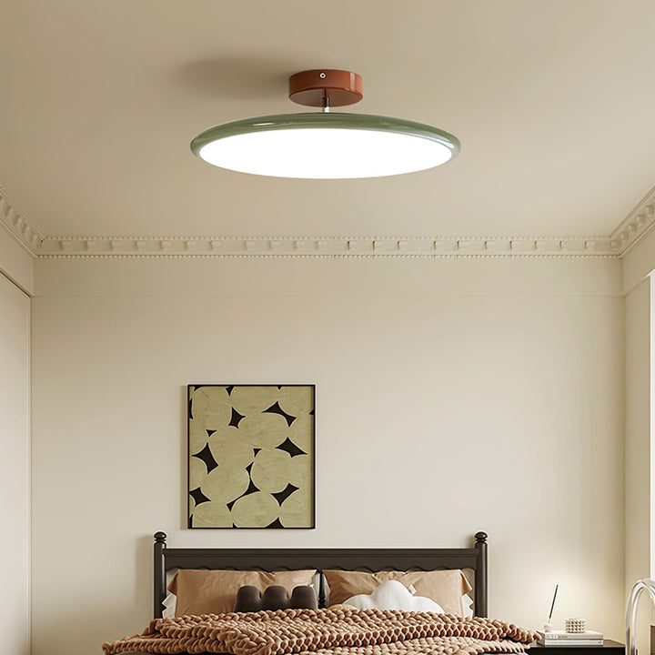 Tilting disc LED ceiling light