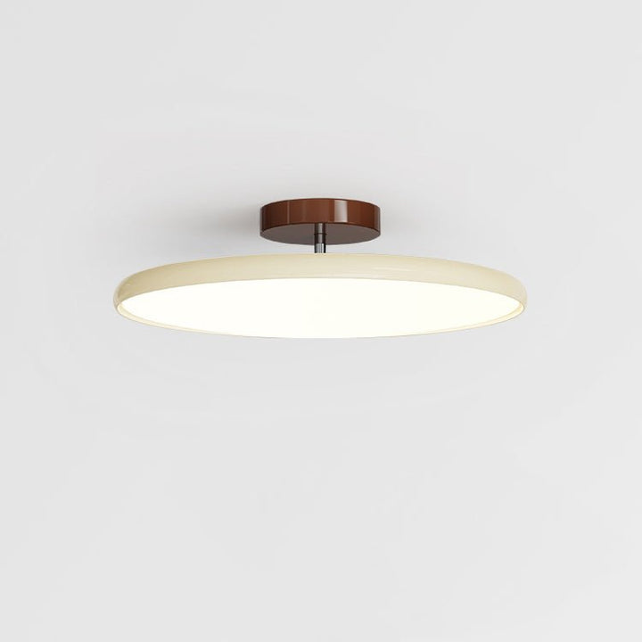 Tilting disc LED ceiling light