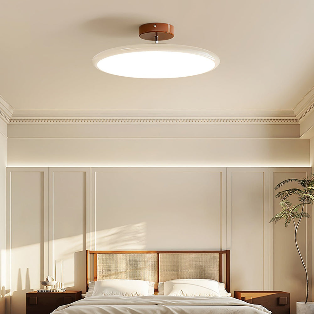 Tilting disc LED ceiling light