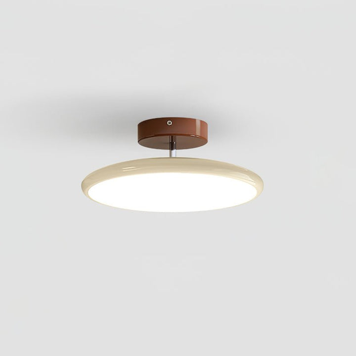 Tilting disc LED ceiling light