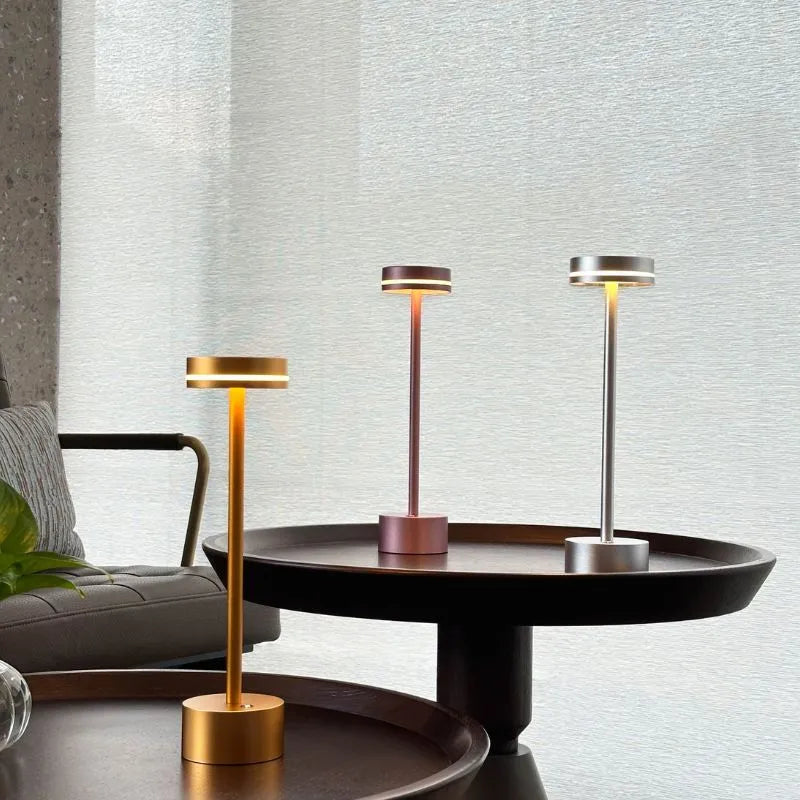 Slim Aluminium Rechargeable Table Lamp