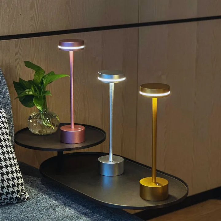 Slim Aluminium Rechargeable Table Lamp