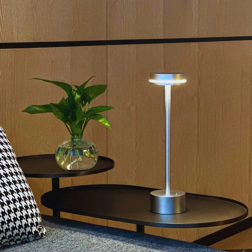 Slim Aluminium Rechargeable Table Lamp