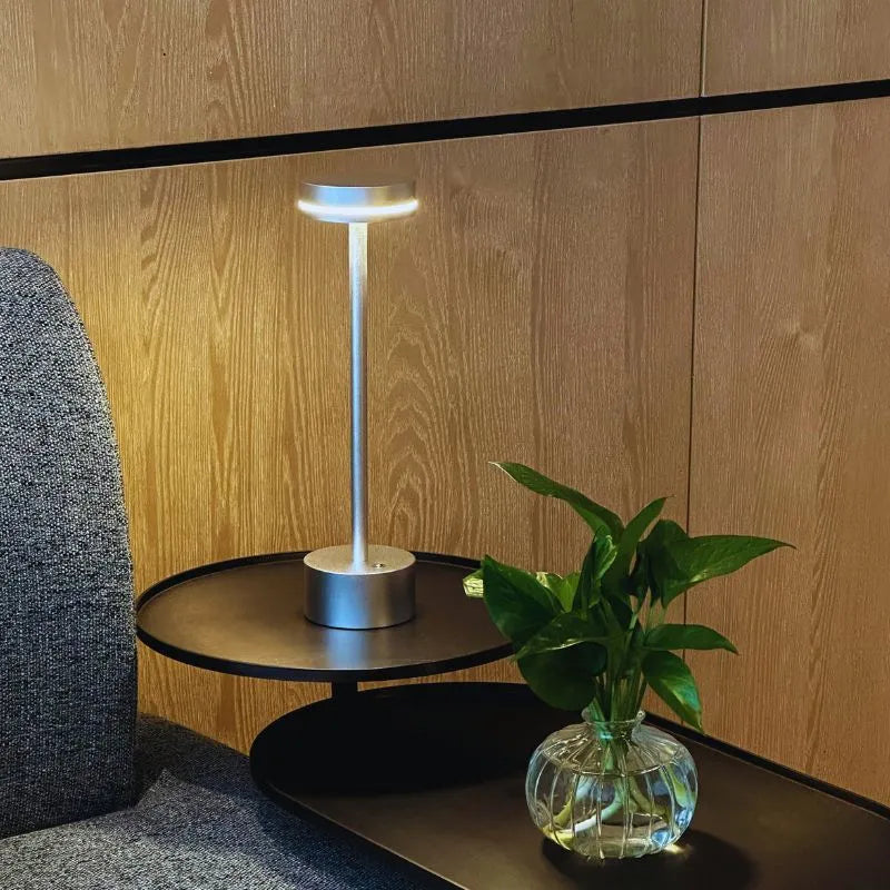 Slim Aluminium Rechargeable Table Lamp