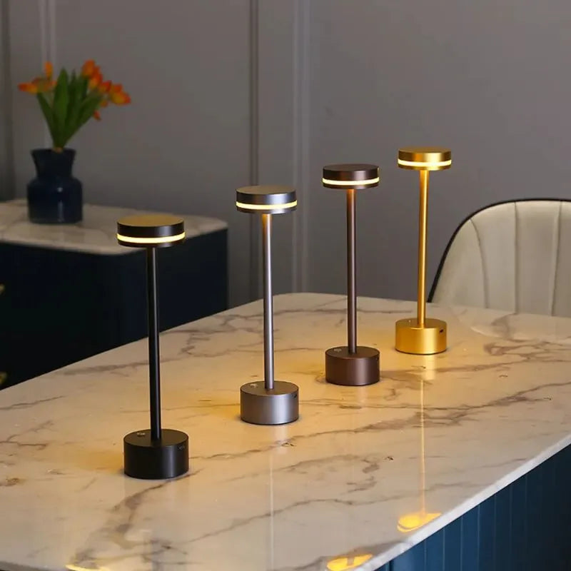Slim Aluminium Rechargeable Table Lamp