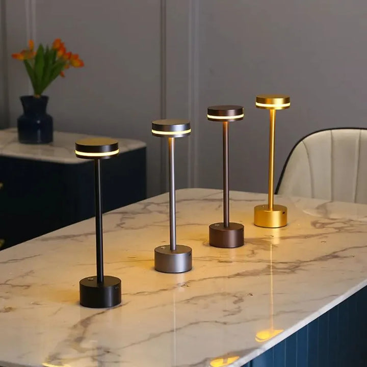 Slim Aluminium Rechargeable Table Lamp