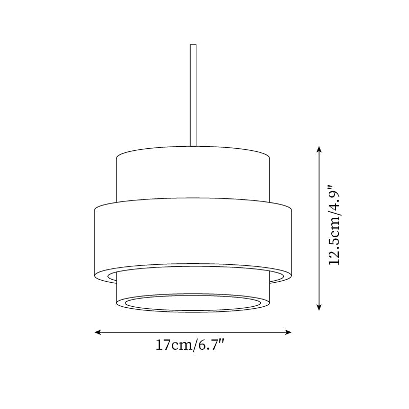 Travertine and Wood Pendant Light