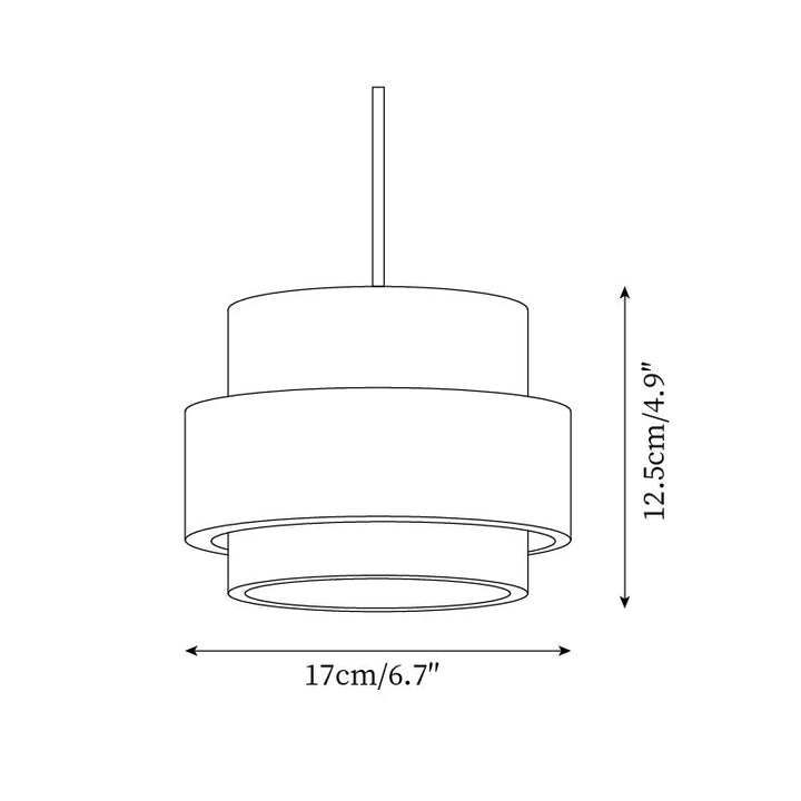 Travertine and Wood Pendant Light