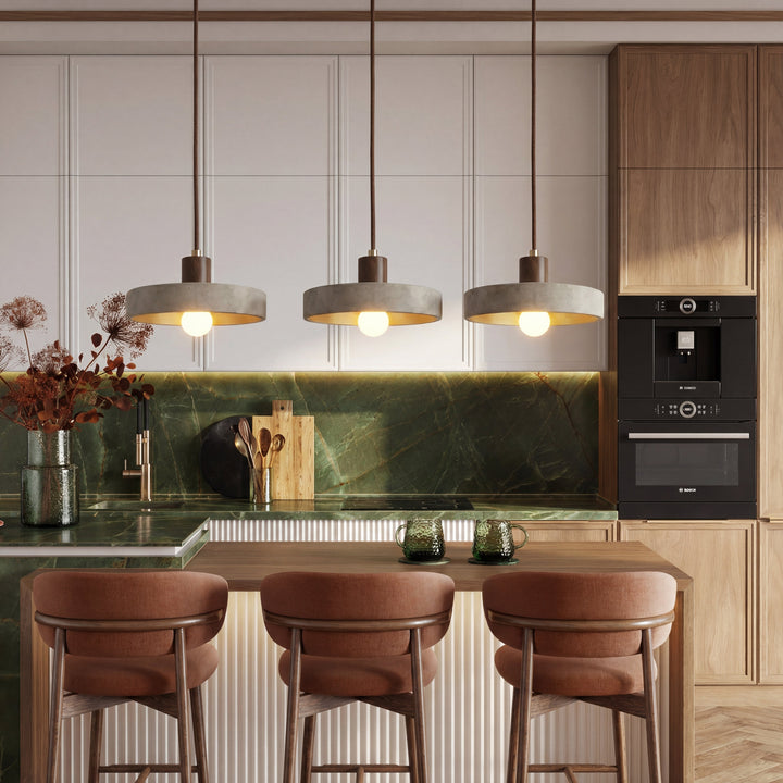 Travertine Bauhaus Pendant Light, view 4