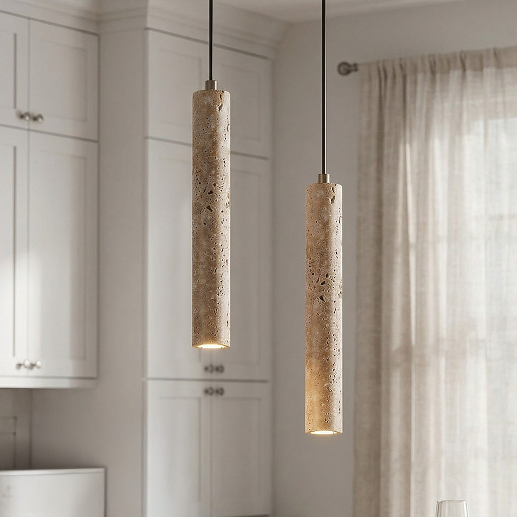 Travertine Stone Pendant Light