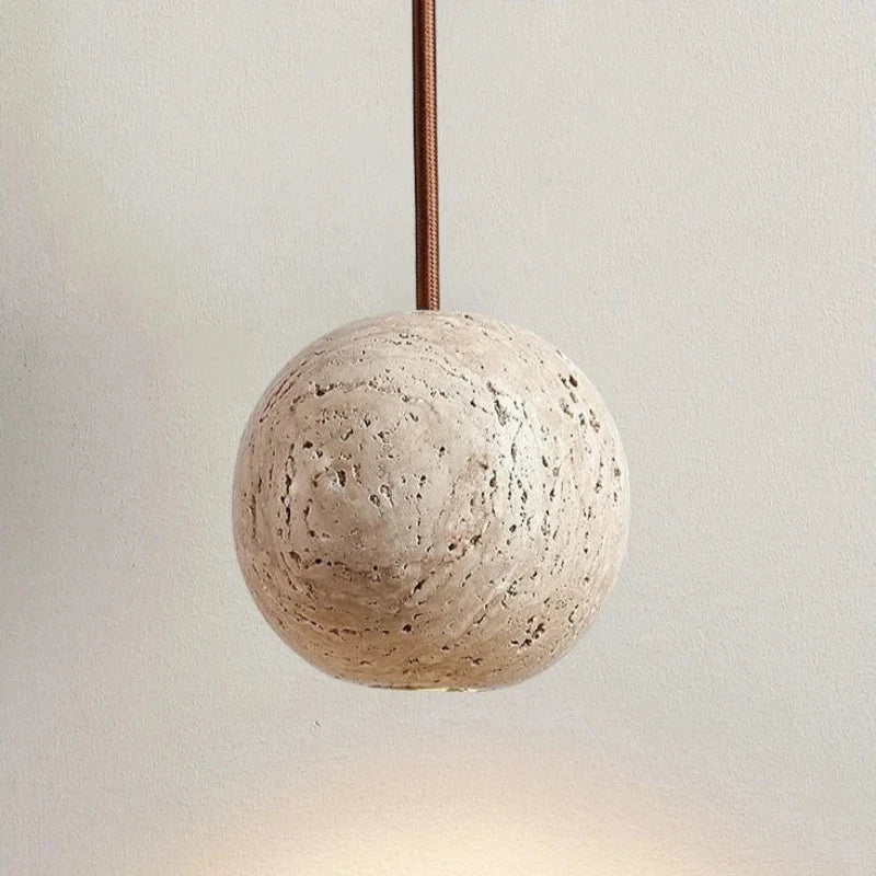 Travertine Stone Pendant Light