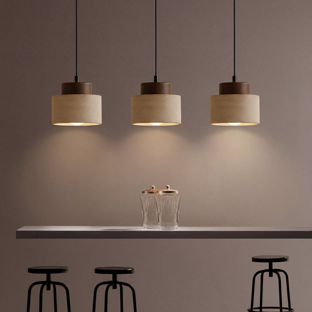 Travertine Stone Pendant Light