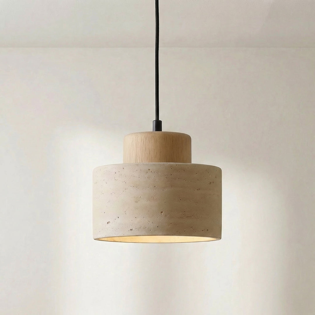 Travertine Stone Pendant Light
