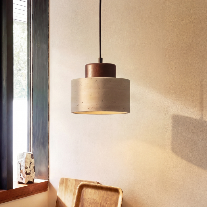 Travertine Stone Pendant Light